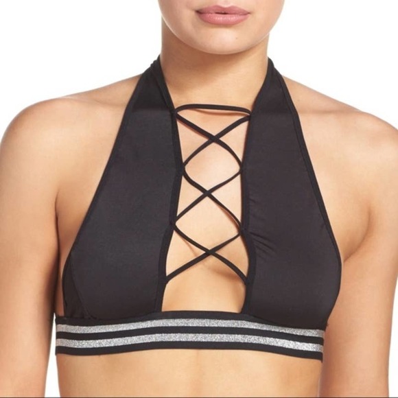 NWT Hauty Hyperspeed Strappy Sexy Halter Bralette - Picture 8 of 8